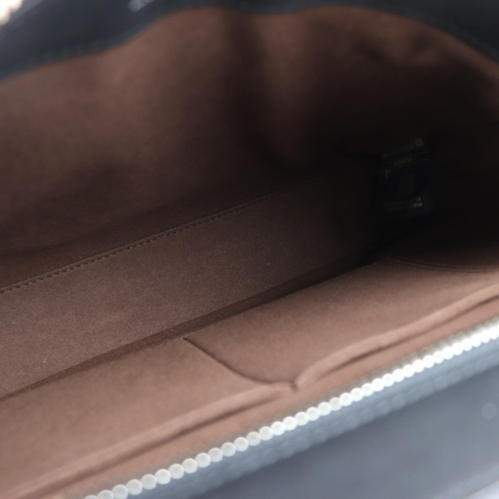 Fendi Handbag Leather Python Black Orange - image 8